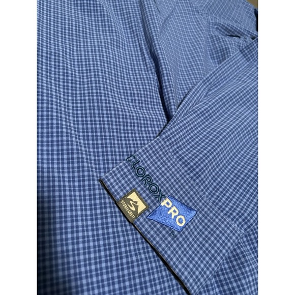 New Stone Creek Men's XL Blue Button Down UPF 4 Way‎ Stretch Shirt - Picture 6 of 10